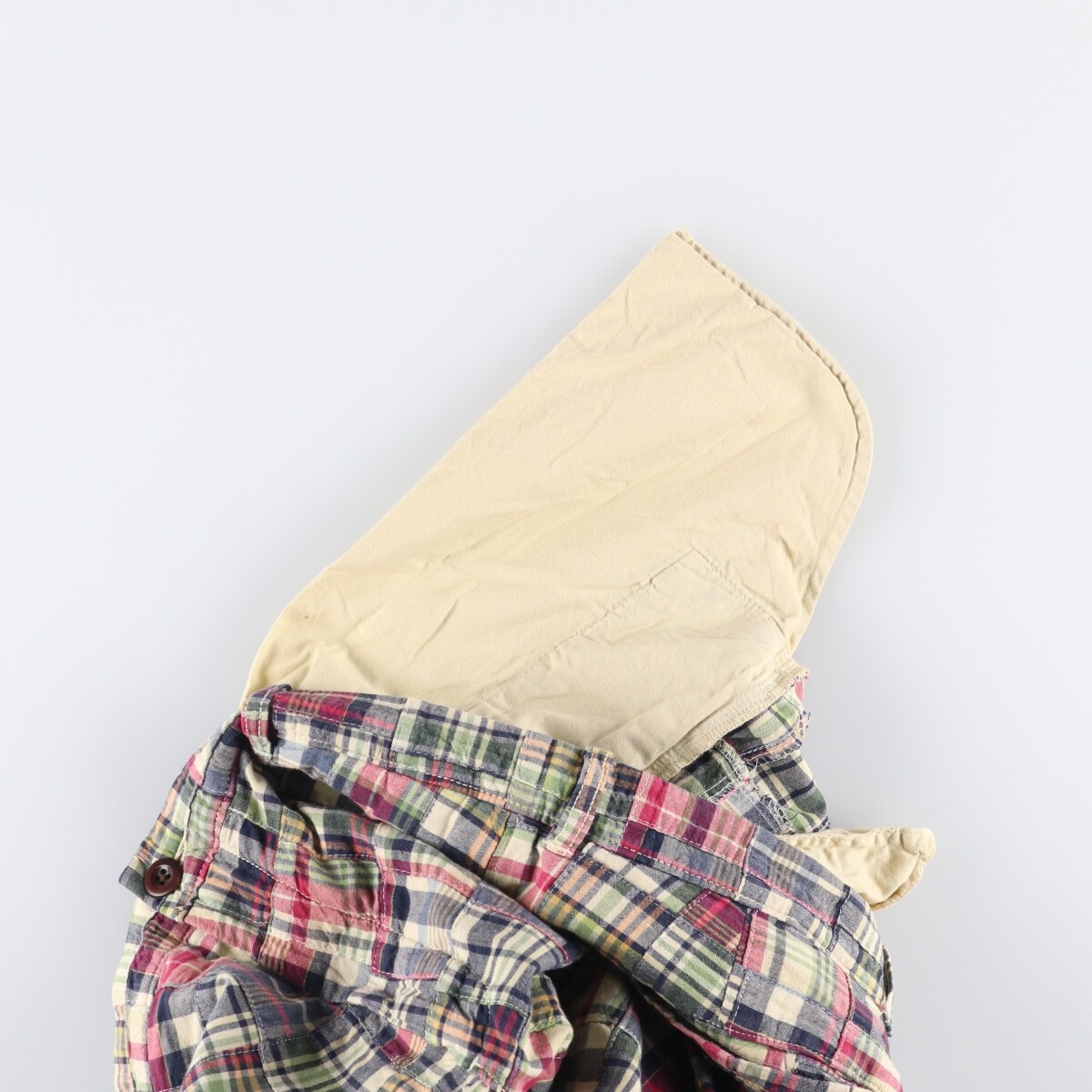 Vintage J.Crew Check Pattern Patchwork Cotton Sla… - image 12