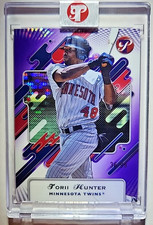 2025 Topps Pristine Torii Hunter #147 Purple Pristine Pulsar Refractor /99 Twins