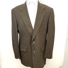 Austin Reed Sport Coat Men 42 Long Brown Tweed Vintage Business Classic Preppy