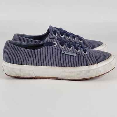 Superga  Corduroy  Blue Sneakers  Women's  Size 6.5/37