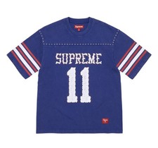 Size XL Supreme Studded S/S Football Top Blue