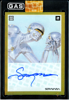 Hajime Sorayama AUTOGRAPH Complex GAS Trading Card S1 GOLD FOIL