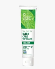 Desert Essence Toothpaste Ultra Care Natural Tea Tree Oil Mega Mint 6.25 oz