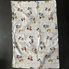 Vintage Disney Babies Mickey Minnie Mouse Baby Receiving Blanket Daisy Donald