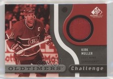 2005 SP Game Used Edition Oldtimers' Challenge Jersey 1/25 Kirk Muller Patch o3x