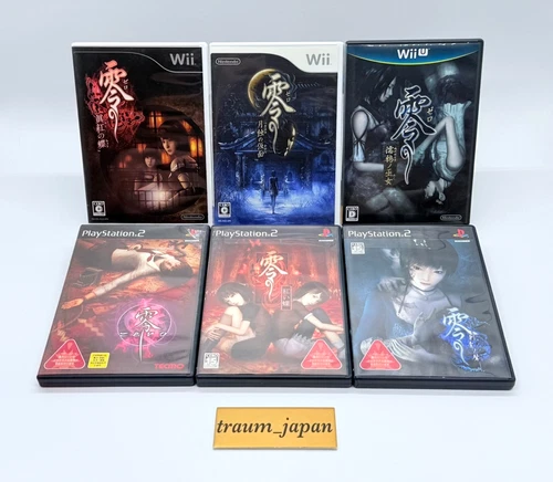 Fatal Frame Zero 1 2 3 Mask Crimson Maiden set Lot 6 PS2 Wii WiiU Japan Ver.