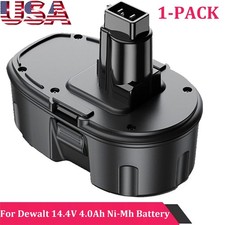 1-Pack 14.4V 4.0Ah NiMh Battery for DeWalt DW9094 DW9091 DC9091 DE9038 DE9091