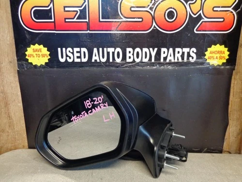2018 - 2020 Toyota Camry Left side LH Mirror Blind Spot OEM. Black