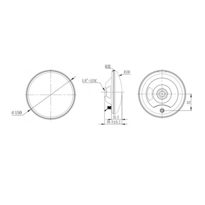 Kompakte und leichte Fourstar Messantenne mit TNC Stecker