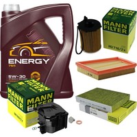 Mann Inspektionspaket 5L Mannol Energy 5W-30 FüR Ford Fiesta V 1.6 Tdci