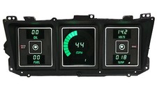 Ford Truck Digital Dash Panel For 1973-1979 Gauges Intellitronix Green Leds