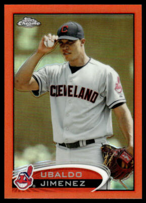 2012 Topps Chrome Orange Refractors #65 Ubaldo Jimenez