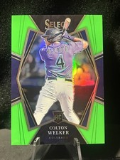 2022 Panini Select Premier Level Neon Green Prizm /99 Colton Welker Rookie RC