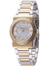 Ferragamo Women's FI1920015 VEGA DIAMONDS MOP Dial Two-Tone Steel Wristwatch