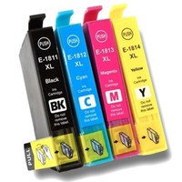 ✅ 4 Druckerpatronen T18 Xl Kompatibel Epson XP-102 XP-202 XP-205 XP-212 XP-215