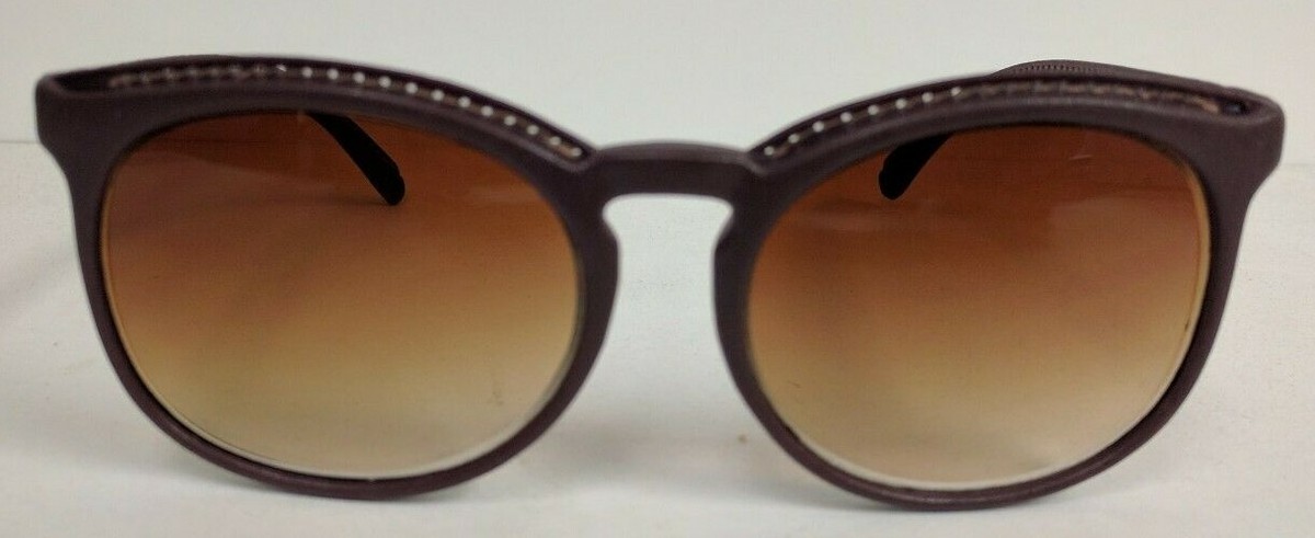 NWT TruVintage 80s SchoolBoy style Sunglass w/Leather 