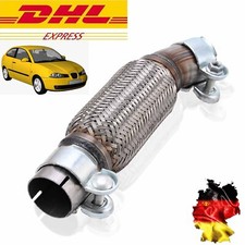 Flexrohr Flexstück Flammrohr Mit 2 Schelle 45.8mm Für Seat Ibiza 1.2i Skoda VW