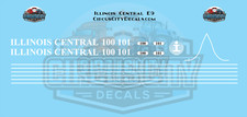 Illinois Central IC E9 S 1:64 Scale Decal Set