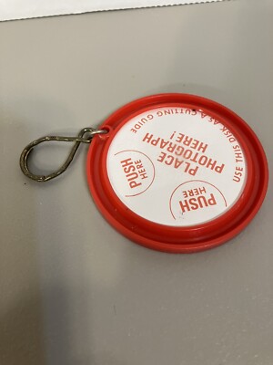 Vintage Photo Frame Plastic Keychain Fob Key Ring Key Chain
