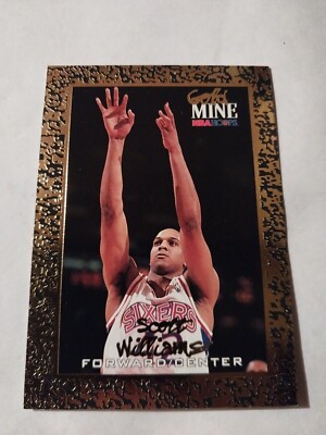 1995 SCOTT SCOT WILLIAMS NBA GOLD MINE CARD CHICAGO BULLS 76ERS UNC TAR HEELS