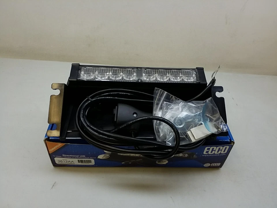 3612AA ECCO Directional LED 12-24 VDC Window Or Grille Deck Dash Mount Amber - Image 4 of 4