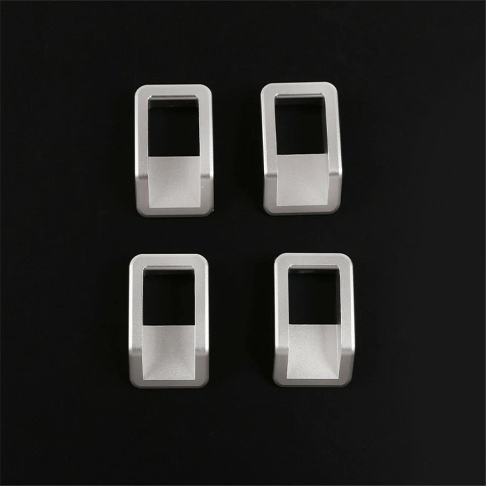 Reemplazo de aleación de manija de puerta perno bloqueo pasador moldura para Land Rover Defender 2004-19 4 puertas Foto 2 de 4