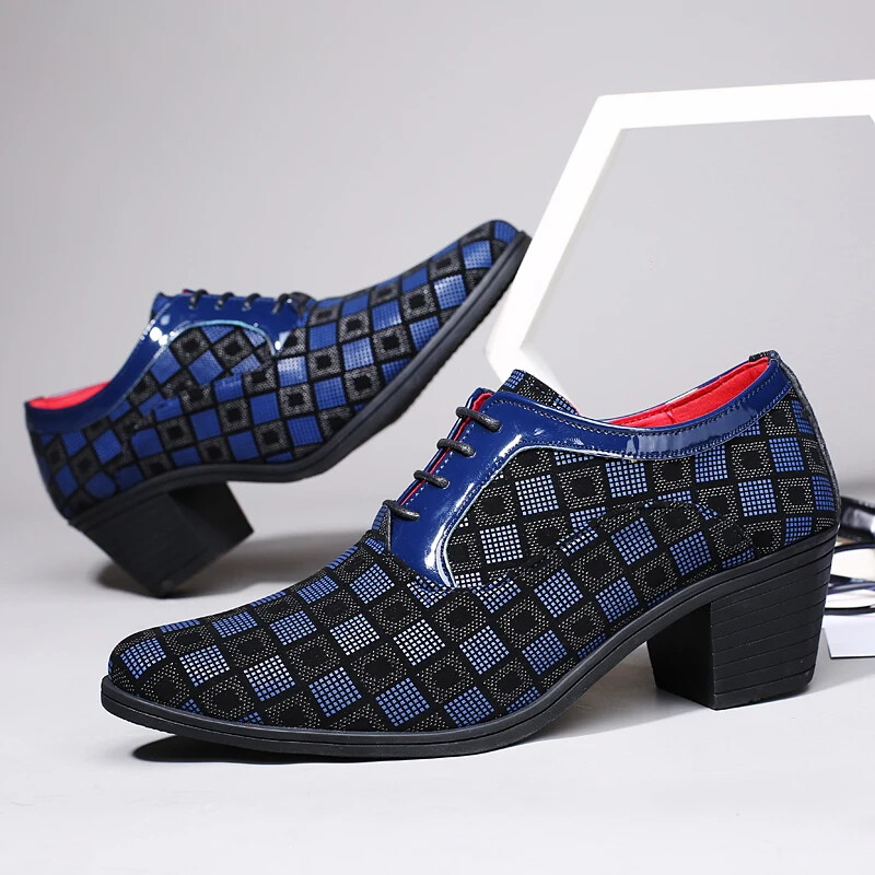 blue dress shoes for wedding Moustache Little Boy's & Boy's Open Lace Dress Shoes - Navy main image 0