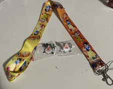 Disney SNOW WHITE  7 DWARFS only Pins lot of 2  Lanyard