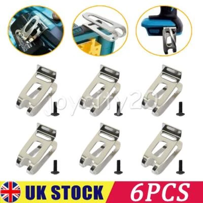 INFINITEWORLD17 6PCS Belt Clip Hook For-Makita 18V LXT Cordless Drills Impact Driver Power Tools