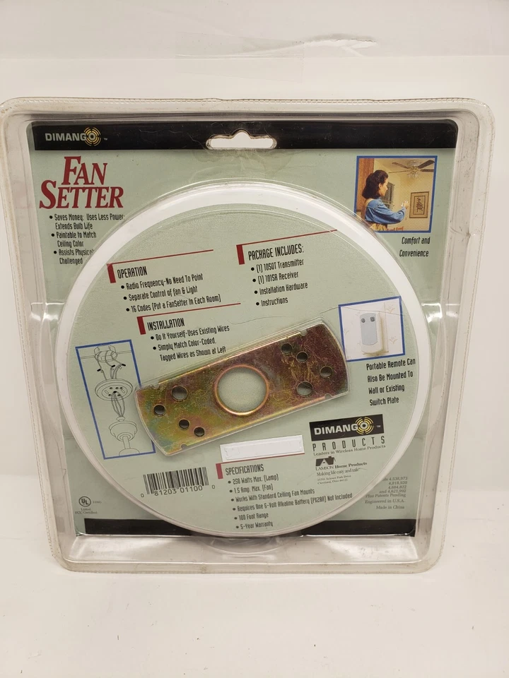 DIMANGO REMOTE CONTROL FOR CEILING FAN SETTER 10 SPEEDS RC1100 NEW - Image 2 of 2