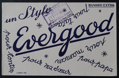 Lunchbox Stift EVERGOOD Schrift Algier Algerien Blotter 1