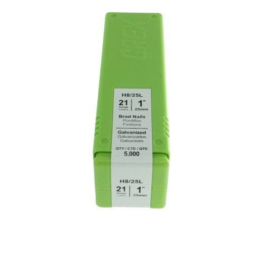 Grex 21 Gauge Brads - 1 in. - 5M H8/25L