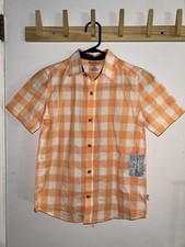 Tommy Bahama Kids Shirt Boys Large 10-12 Short Sleeve Button Front Plaid