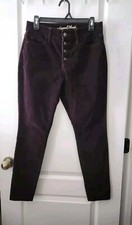 Universal Thread Women's High Rise Skinny Corduroy Button Up Pants Size 6/28R