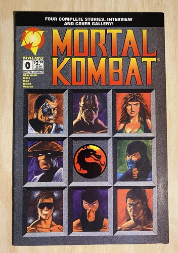 Mortal Kombat #0 (Comic Book, 1994, Malibu Comics) Video Game Book