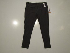 MONDETTA Womens Pavement Gray Leggings Active Mesh Trim High Waist Medium NWT