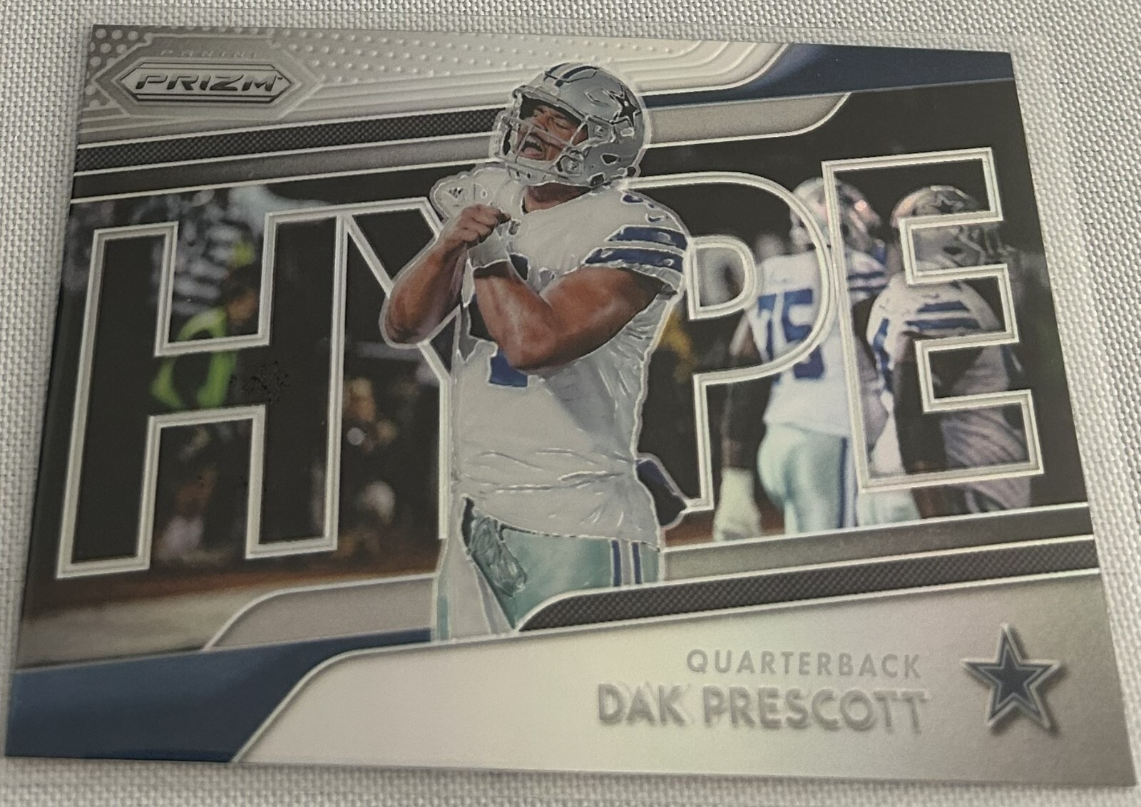 2018 Panini Prizm Football Dak Prescott Dallas Cowboys Silver Prizm Hype #H8