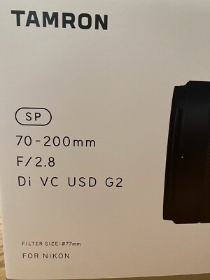 Tamron A025N SP 70-200mm f/2.8 G2 VC USD Lens for Nikon - Black