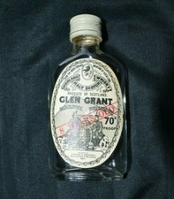 Glen Grant Highland Malt Scotch Whisky Miniature EMPTY Glass Bottle 