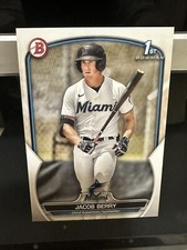 Jacob Berry 1st Rookie Card RC 2023 BOWMAN Prospects BP-108 Miami Marlins