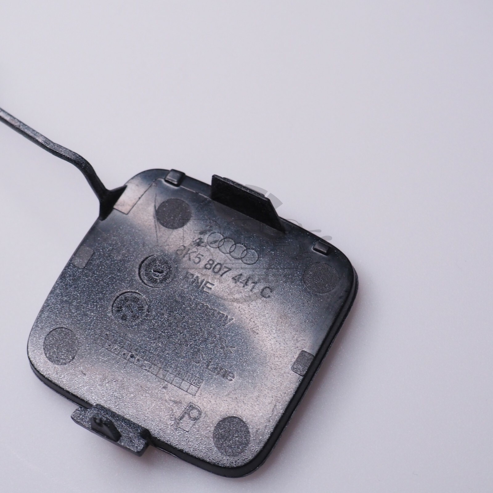 Audi A4 S4 B8 8K 1215 SLine Rear Bumper Tow Hook Cover Glacier White