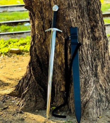 Hand Forged Carbon Steel Viking Sword Sharp / Battle Ready Medieval Sword