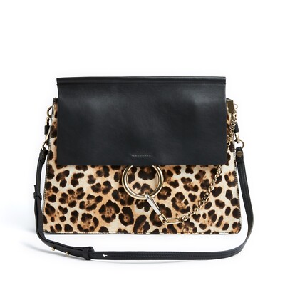 Chloé Sac Faye Classic Bag Leder Black Panther Pristine