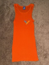 Vintage Orange Ocean Pacific 1986 Tank Top Surfing Skateboarding Shirt Womens M