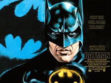 BATMAN 1989 Quad poster print 30x40" Jack Nicholson Michael Keaton FREE P&P DC