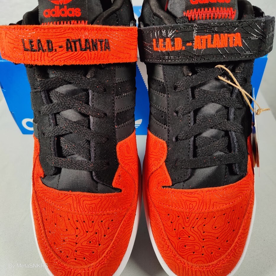 Adidas US 13 Men's Black/Orange/White Rare Atlanta Retro Forum Low - GZ6604  New