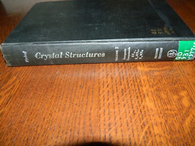 *Crystal Structures BY RALPH WYCKOFF VOL. 2 INORGANIC COMPOOUNDS  NB36