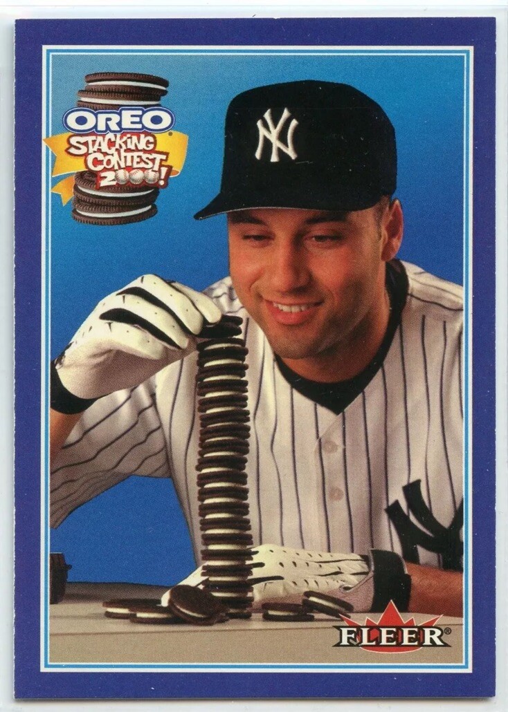 QTY 2000 Fleer 'Oreo Stacking Contest 2000!' - Derek Jeter - New York Yankees