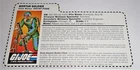 G I JOE File Card Filecard  Stars and Stripes 1997       Short-Fuse V2