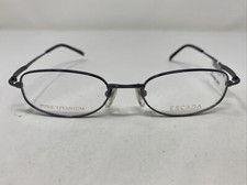 Escada Japan E168 GUN 47-18-130 Gunmetal Full Rim Metal Eyeglasses Frame RO29